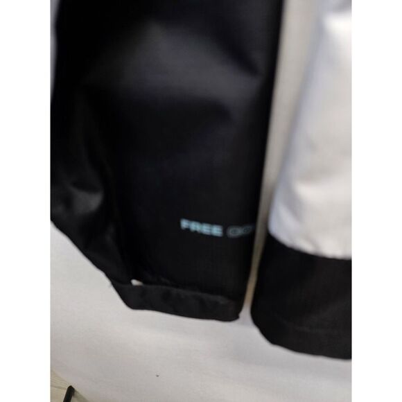 FREE COUNTRY ATHLETX SERIES Windbreaker Jacket Medium Black White Zip Snap - Picture 7 of 7